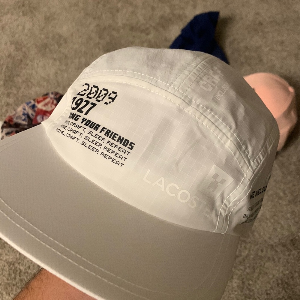 Cap five panels lacoste minecraft special Edition